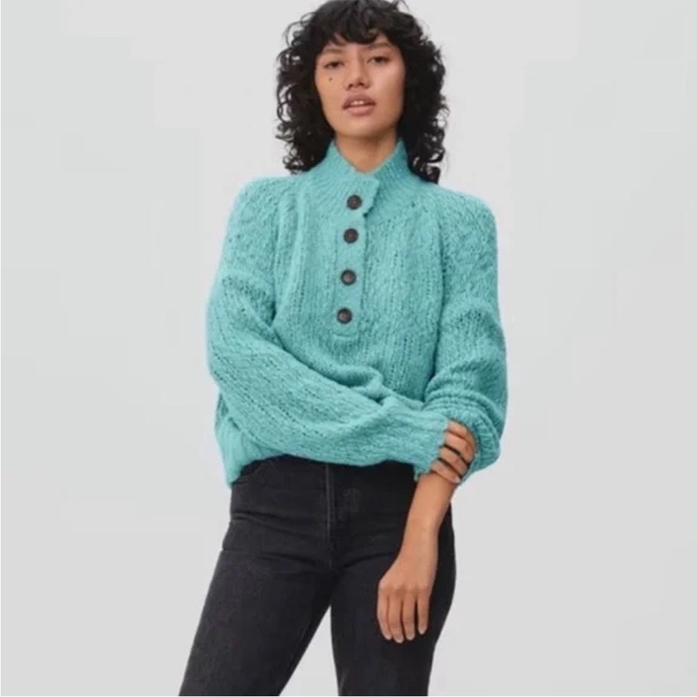 Everlane - The Lofty-knit Henley - Green